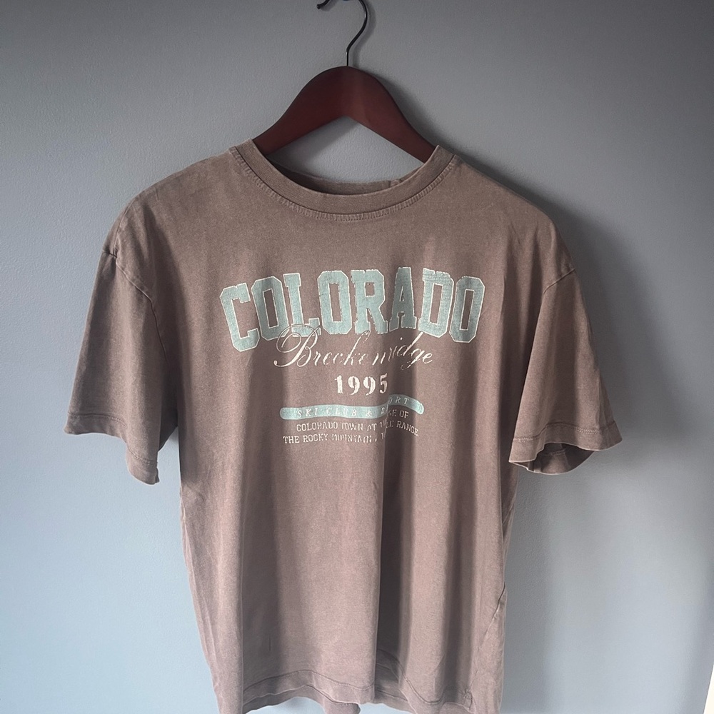 Ardene Brown Colorado Graphic Tee